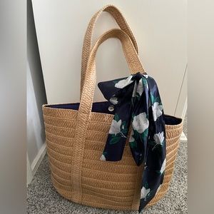 Draper James straw purse